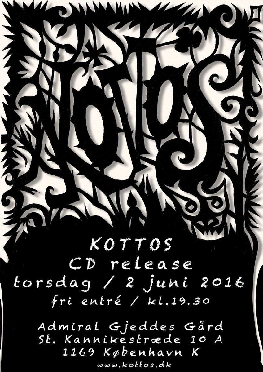 Koncert – KOTTOS cd-release 2. juni 2016 kl. 19.30